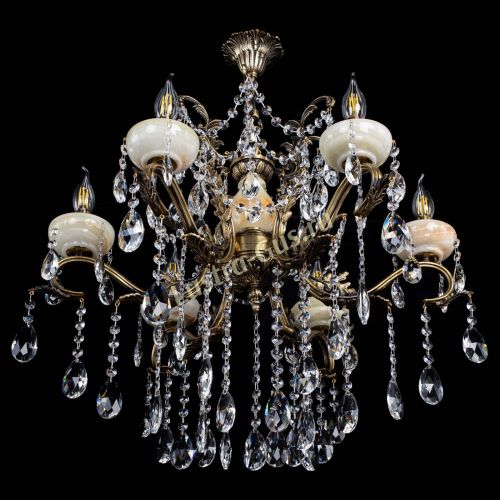 Люстра бронзовая Алфея Оникс №6 шар в Пензе Гусь Хрустальный