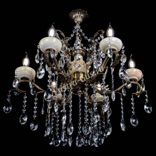 Люстра бронзовая Алфея Оникс №6 шар в Пензе Гусь Хрустальный