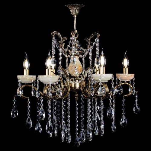 Люстра бронзовая Алфея Оникс №6 журавлик в Пензе Гусь Хрустальный