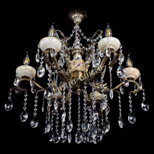 Люстра бронзовая Алфея Оникс №6 журавлик в Пензе Гусь Хрустальный