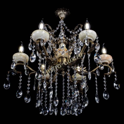 Люстра бронзовая Алфея Оникс №6 журавлик в Пензе Гусь Хрустальный