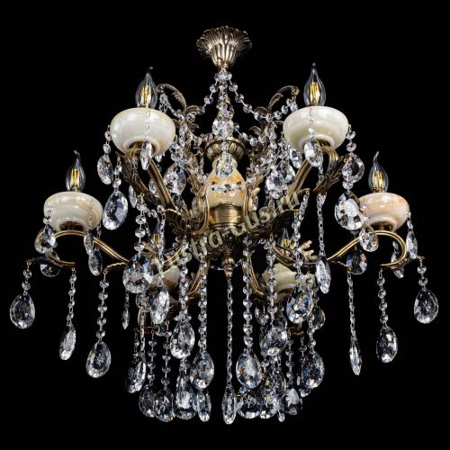 Люстра бронзовая Алфея Оникс №6 звездочка в Пензе Гусь Хрустальный