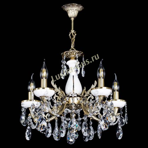 Люстра бронзовая Атланта из мрамора Баден №5/3 в Пензе Гусь Хрустальный