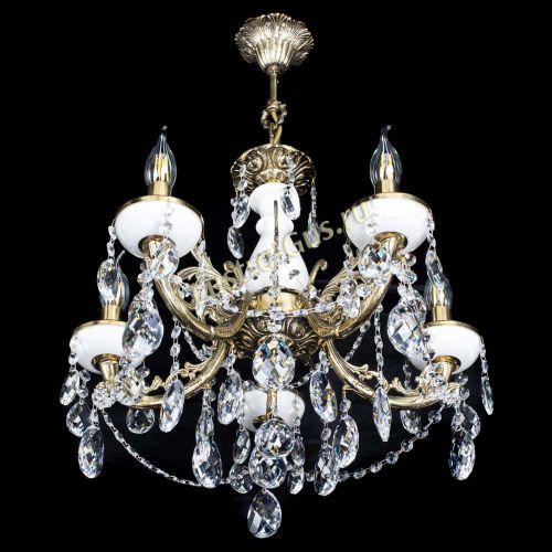 Люстра бронзовая Атланта из мрамора Баден №5/3 в Пензе Гусь Хрустальный