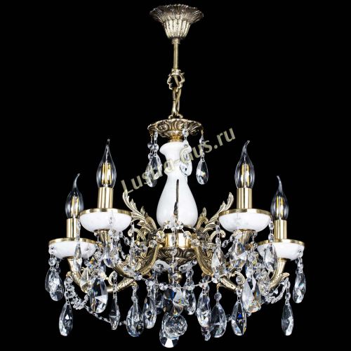 Люстра бронзовая Атланта из мрамора №5/3 Лучик в Пензе Гусь Хрустальный