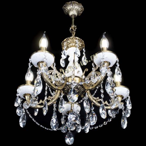 Люстра бронзовая Атланта из мрамора №5/3 Лучик в Пензе Гусь Хрустальный