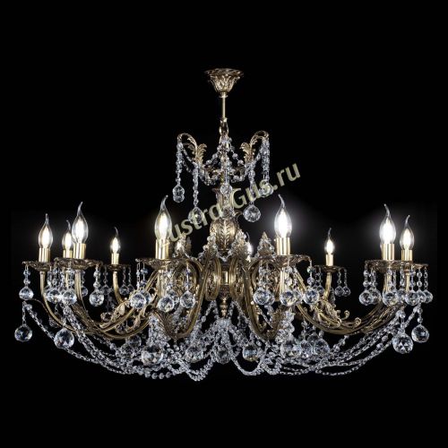 Люстра бронзовая Делия №12 шар в Пензе Гусь Хрустальный