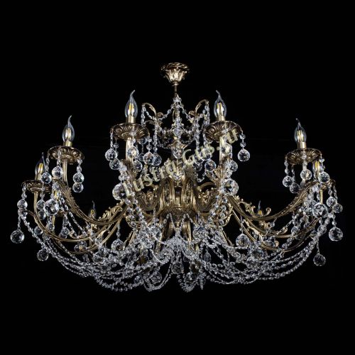 Люстра бронзовая Делия №12 шар в Пензе Гусь Хрустальный