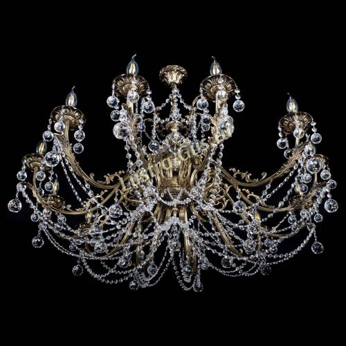 Люстра бронзовая Делия №12 шар в Пензе Гусь Хрустальный