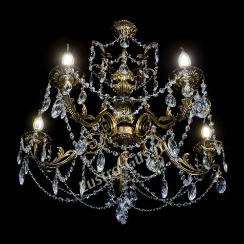 Люстра бронзовая Делия №5 баден в Пензе Гусь Хрустальный