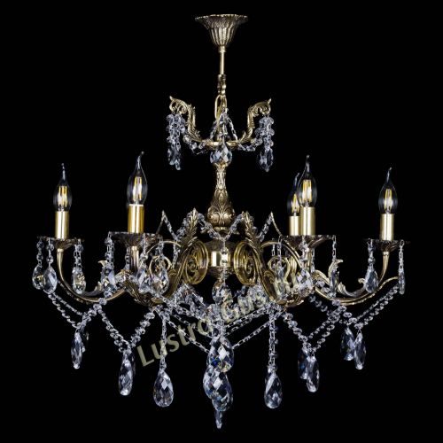 Бронзовая люстра Кассандра №6/2 баден в Пензе Гусь Хрустальный