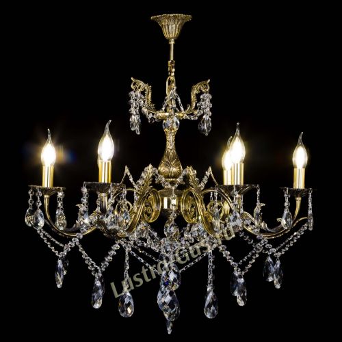 Бронзовая люстра Кассандра №6/2 баден в Пензе Гусь Хрустальный