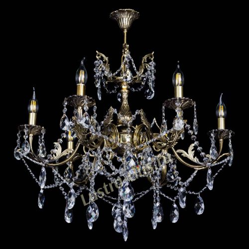 Бронзовая люстра Кассандра №6/2 баден в Пензе Гусь Хрустальный