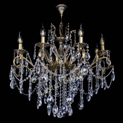 Бронзовая люстра Мелания №8/2 баден в Пензе Гусь Хрустальный