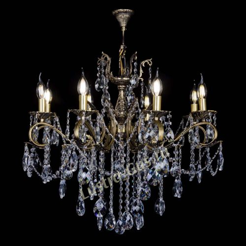 Бронзовая люстра Мелания №8/2 баден в Пензе Гусь Хрустальный