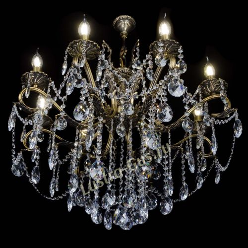 Бронзовая люстра Мелания №8/2 баден в Пензе Гусь Хрустальный