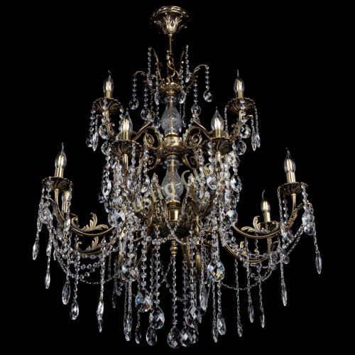 Люстра бронзовая Кассандра Алфея №12 баден в Пензе Гусь Хрустальный