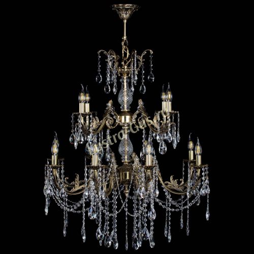 Люстра бронзовая Кассандра Алфея №12 журавлик в Пензе Гусь Хрустальный