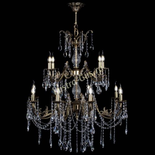 Люстра бронзовая Кассандра Алфея №12 журавлик в Пензе Гусь Хрустальный