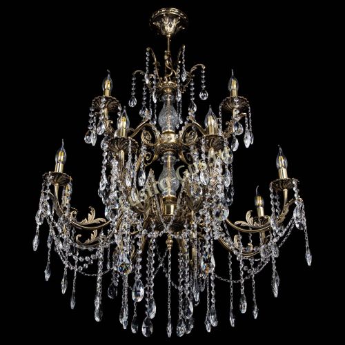 Люстра бронзовая Кассандра Алфея №12 журавлик в Пензе Гусь Хрустальный