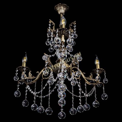 Люстра бронзовая Кассандра Алфея №3/1 шар в Пензе Гусь Хрустальный