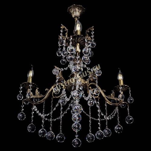 Люстра бронзовая Кассандра Алфея №3/1 шар в Пензе Гусь Хрустальный