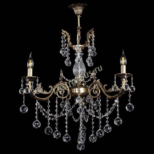 Люстра бронзовая Кассандра Алфея №3/1 шар в Пензе Гусь Хрустальный