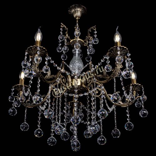 Люстра бронзовая Кассандра Алфея №5/1 шар в Пензе Гусь Хрустальный