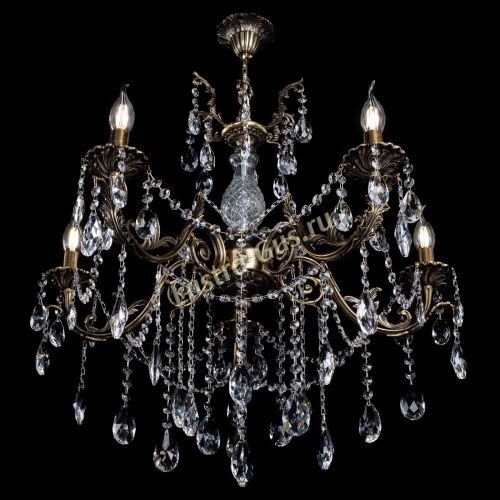 Люстра бронзовая Кассандра Алфея №5/1 журавлик в Пензе Гусь Хрустальный