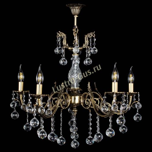Люстра бронзовая Кассандра Алфея №5/2 шар в Пензе Гусь Хрустальный