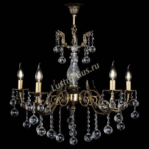 Люстра бронзовая Кассандра Алфея №5/2 шар в Пензе Гусь Хрустальный