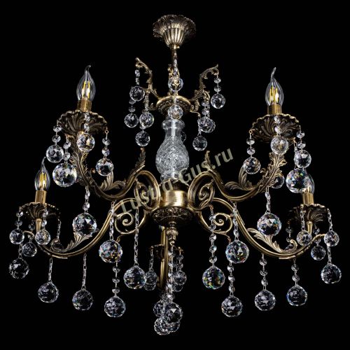 Люстра бронзовая Кассандра Алфея №5/2 шар в Пензе Гусь Хрустальный