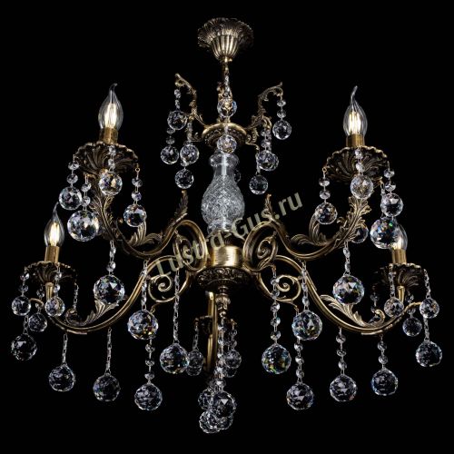 Люстра бронзовая Кассандра Алфея №5/2 шар в Пензе Гусь Хрустальный
