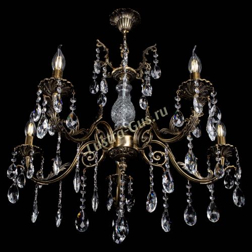 Люстра бронзовая Кассандра Алфея №5/2 журавлик в Пензе Гусь Хрустальный