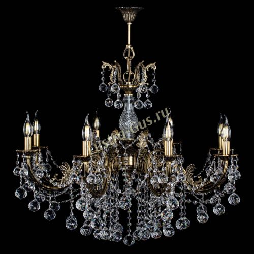Люстра бронзовая Кассандра Алфея №8/1 шар в Пензе Гусь Хрустальный
