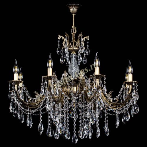 Люстра бронзовая Кассандра Алфея №8/1 журавлик в Пензе Гусь Хрустальный