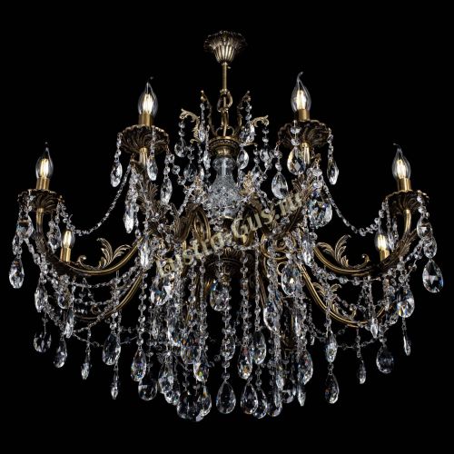 Люстра бронзовая Кассандра Алфея №8/1 журавлик в Пензе Гусь Хрустальный