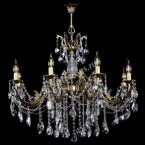 Люстра бронзовая Кассандра Алфея №8/1 звездочка в Пензе Гусь Хрустальный