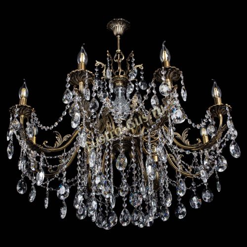 Люстра бронзовая Кассандра Алфея №8/1 звездочка в Пензе Гусь Хрустальный