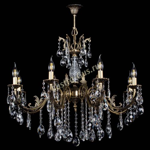 Люстра бронзовая Кассандра Алфея №8/2 баден в Пензе Гусь Хрустальный