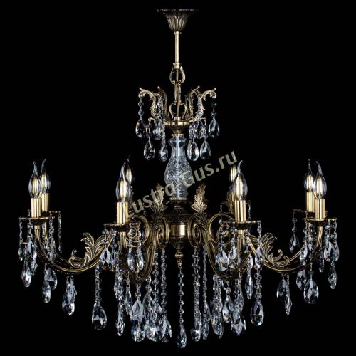 Люстра бронзовая Кассандра Алфея №8/2 журавлик в Пензе Гусь Хрустальный