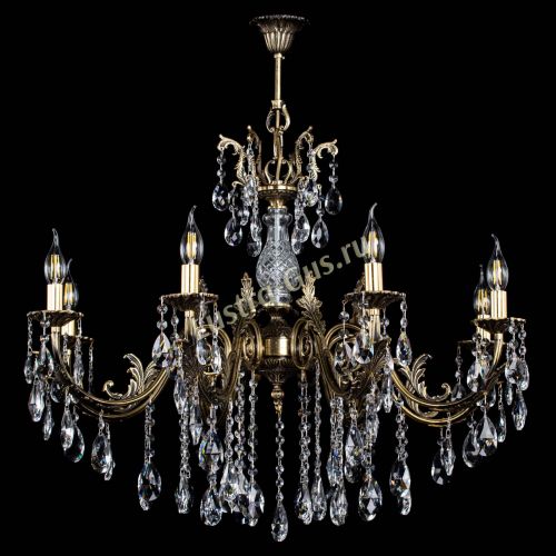 Люстра бронзовая Кассандра Алфея №8/2 журавлик в Пензе Гусь Хрустальный