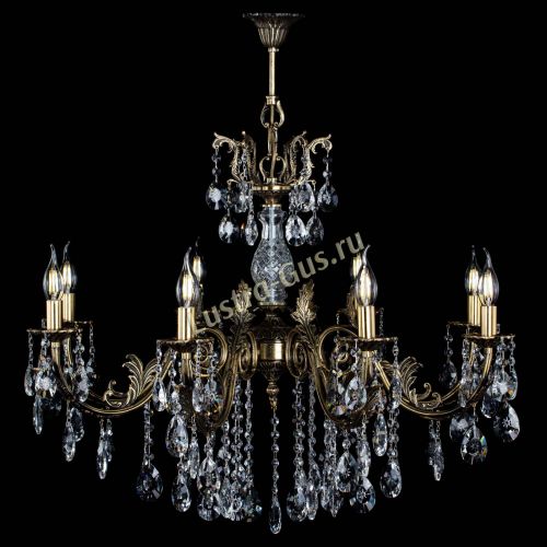 Люстра бронзовая Кассандра Алфея №8/2 звездочка в Пензе Гусь Хрустальный