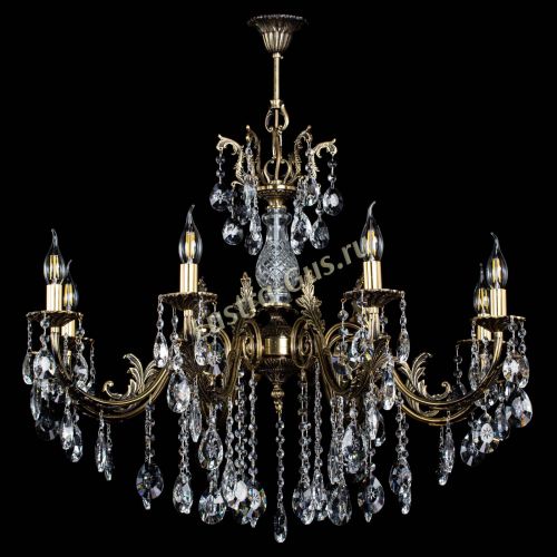 Люстра бронзовая Кассандра Алфея №8/2 звездочка в Пензе Гусь Хрустальный