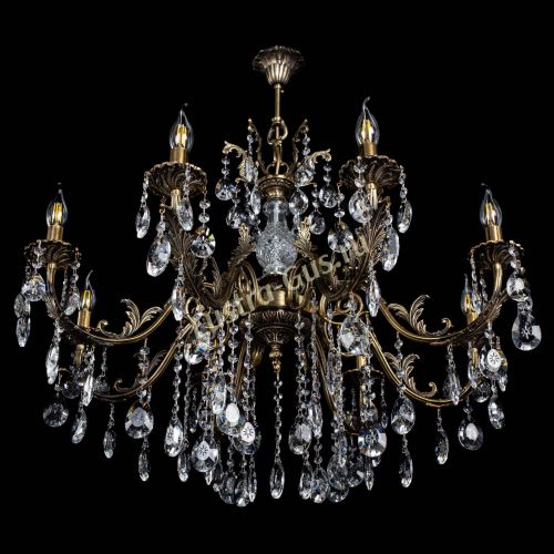 Люстра бронзовая Кассандра Алфея №8/2 звездочка в Пензе Гусь Хрустальный