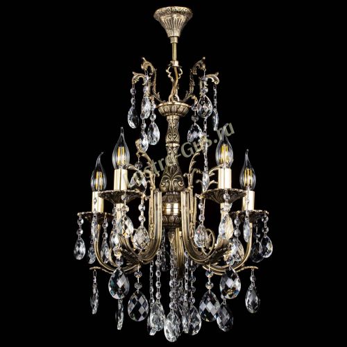 Люстра бронзовая Матильда №5/2 Баден в Пензе Гусь Хрустальный
