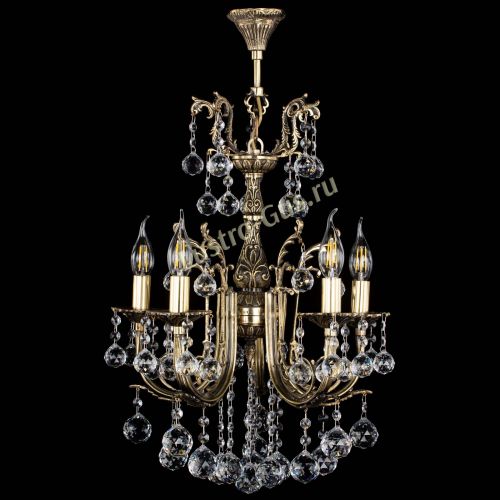 Люстра бронзовая Матильда №5/2 Шар в Пензе Гусь Хрустальный