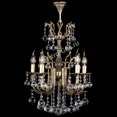 Люстра бронзовая Матильда №5/2 Шар в Пензе Гусь Хрустальный