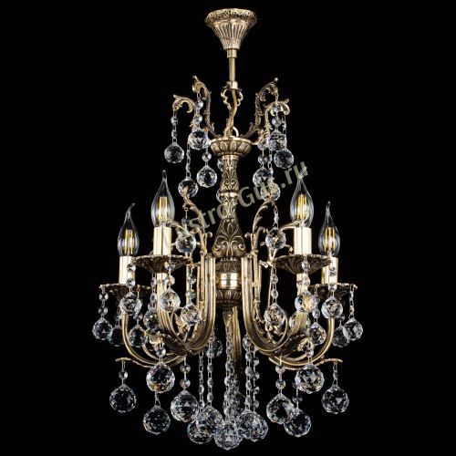 Люстра бронзовая Матильда №5/2 Шар в Пензе Гусь Хрустальный