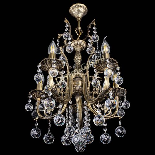 Люстра бронзовая Матильда №5/2 Шар в Пензе Гусь Хрустальный